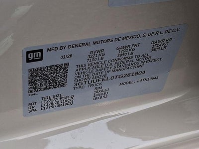 2026 GMC Sierra 1500 AT4X