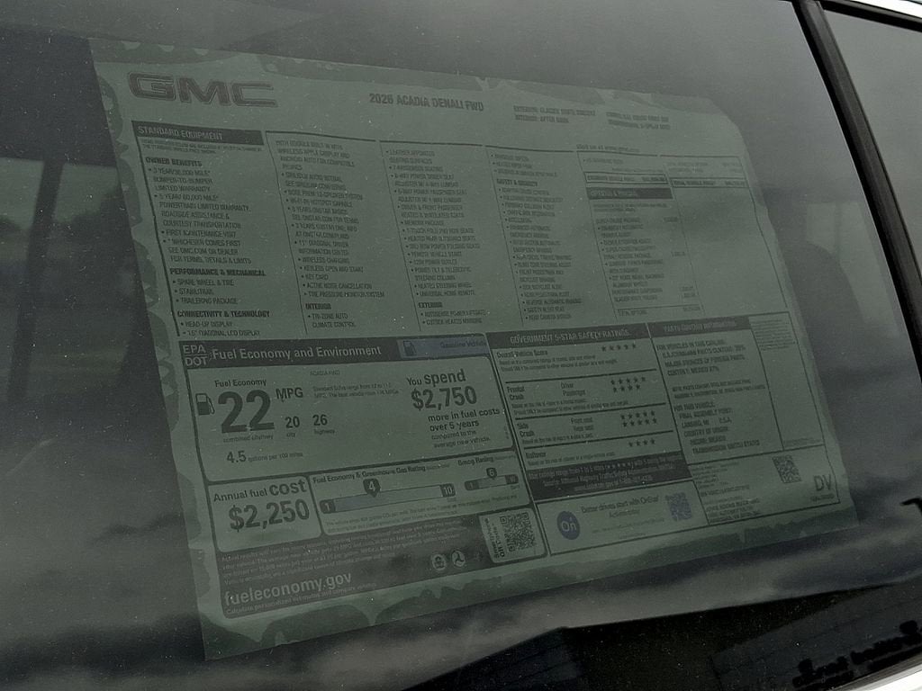 2026 GMC Acadia Denali