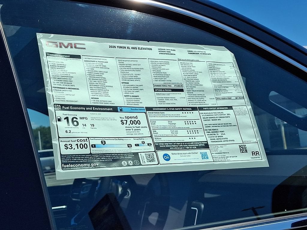 2026 GMC Yukon XL Elevation