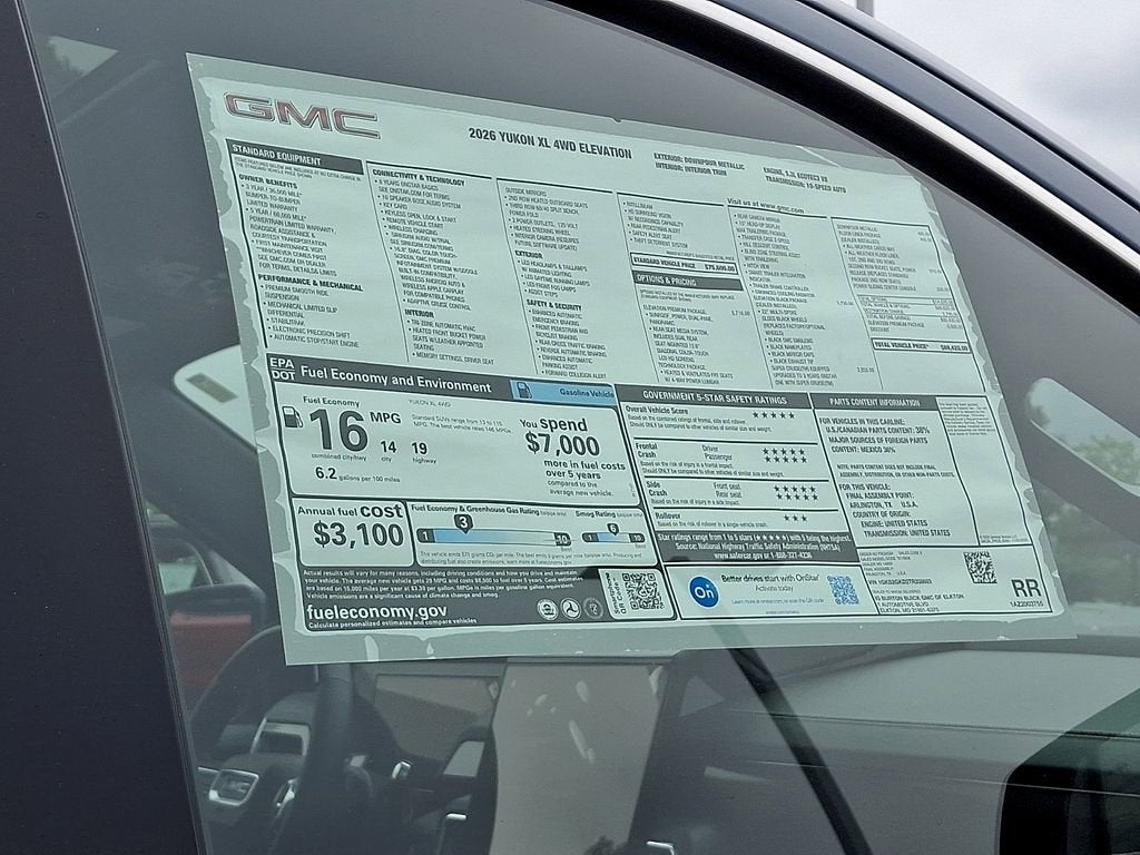 2026 GMC Yukon XL Elevation