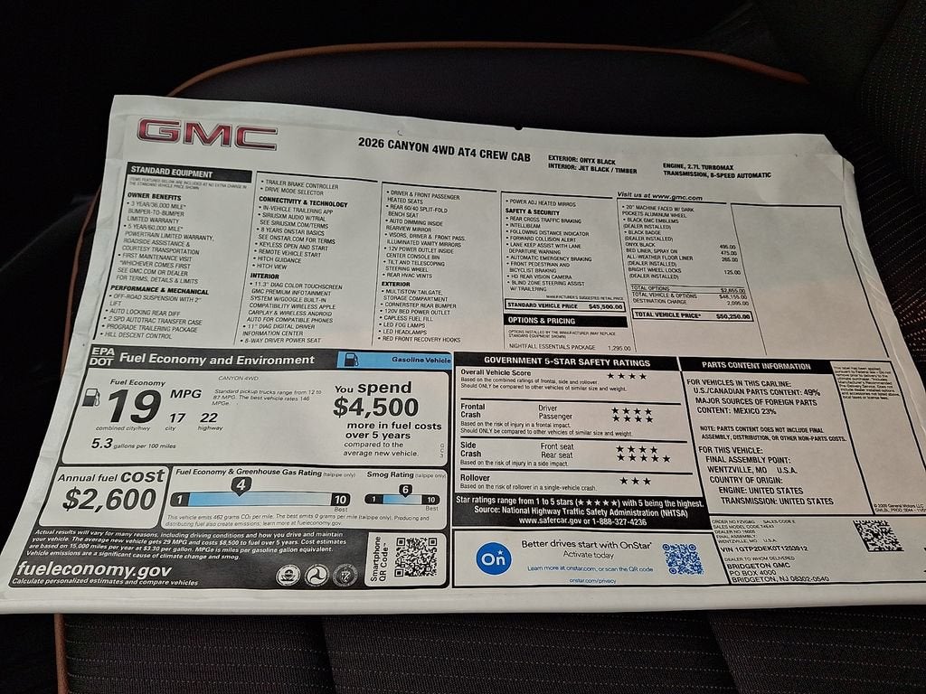 2026 GMC Canyon AT4