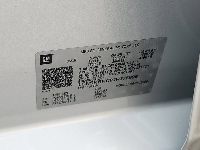 2018 Chevrolet Tahoe LT
