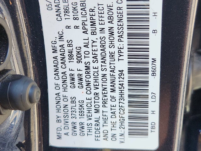 2017 Honda Civic EX