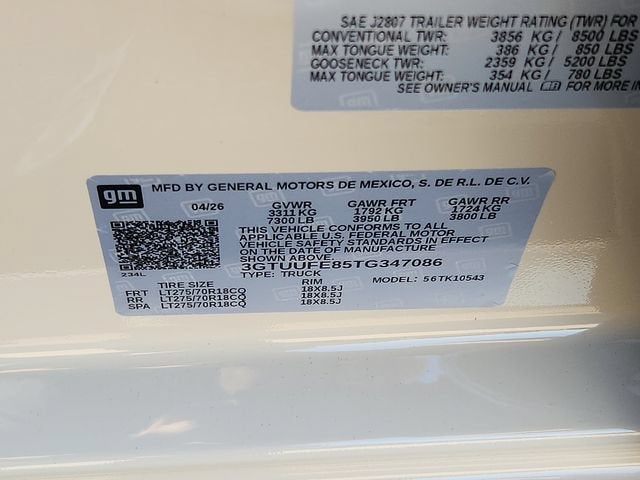 2026 GMC Sierra 1500 AT4X