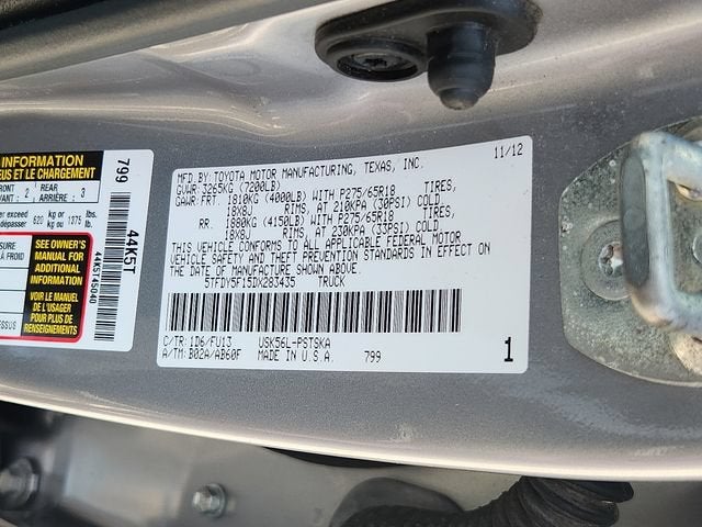2013 Toyota Tundra Grade 5.7L V8