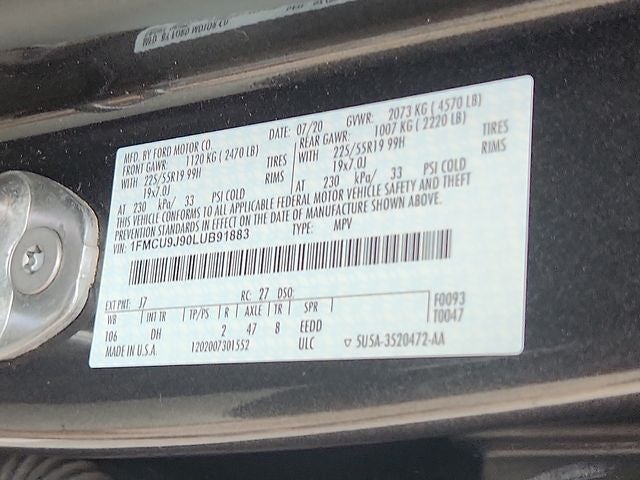 2020 Ford Escape Titanium