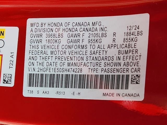 2025 Honda Civic Si Base
