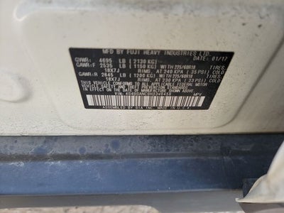 2017 Subaru Outback 2.5i Limited