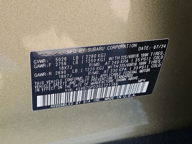 2025 Subaru Outback Touring XT