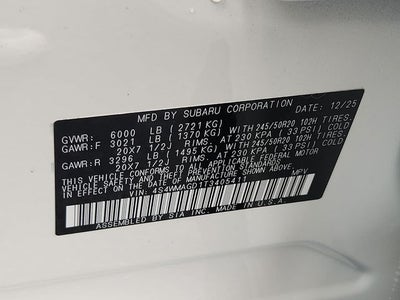 2026 Subaru Ascent Limited
