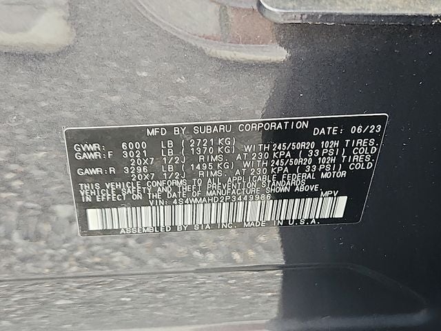 2023 Subaru Ascent Onyx Edition