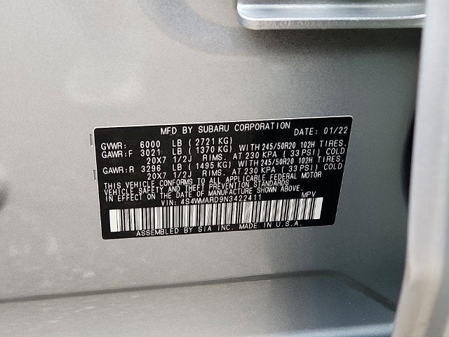 2022 Subaru Ascent Touring