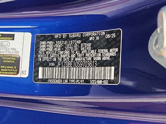 2025 Subaru BRZ Limited