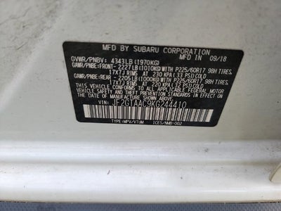 2019 Subaru Crosstrek 2.0i