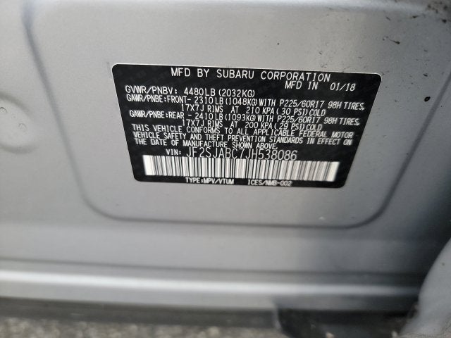 2018 Subaru Forester 2.5i