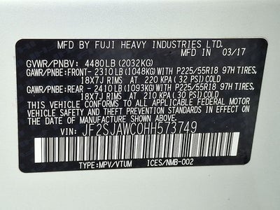 2017 Subaru Forester 2.5i Touring