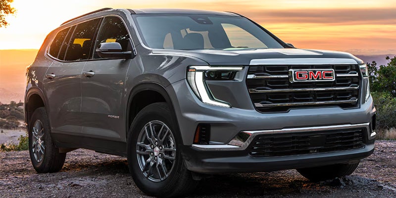 modern SUV vehicle, prominently featuring the GMC brand