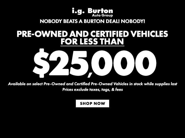 Pre-owned under $25,000